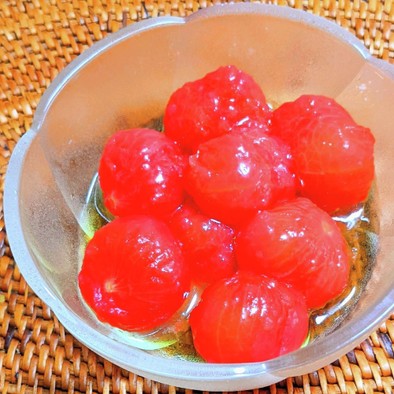 ミニトマトのハニーレモンマリネの写真