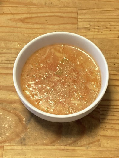 簡単キムチスープの写真