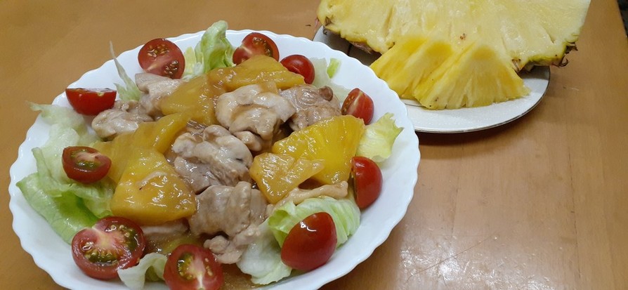 台湾パイナップルと鶏肉の旨煮の画像