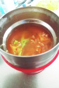 豆腐とひき肉のキムチスープ