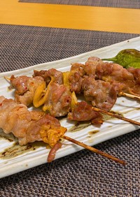 豚キムチの串焼き(焼き鳥風)