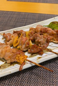 豚キムチの串焼き(焼き鳥風)