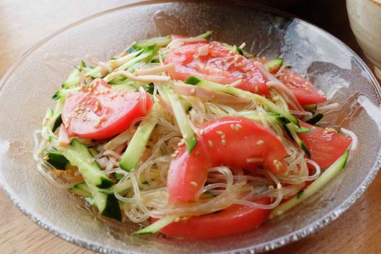 簡単10分 夏野菜の春雨サラダ レシピ 作り方 By ゆり子 ママレシピ クックパッド 簡単おいしいみんなのレシピが375万品
