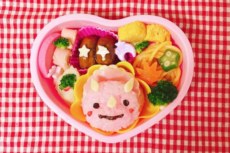 恐竜弁当 トリケラトプス キャラ弁デコ弁 レシピ 作り方 By もこにゃん クックパッド 簡単おいしいみんなのレシピが360万品