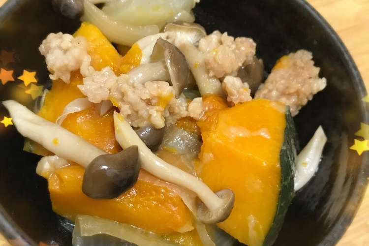 簡単きのことカボチャで作る 肉じゃが風 レシピ 作り方 By ねこるぅん クックパッド 簡単おいしいみんなのレシピが375万品