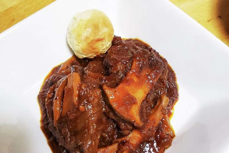 フライパンで簡単 牛モモ肉赤ﾜｲﾝ煮込み レシピ 作り方 By Rik Piyo クックパッド 簡単おいしいみんなのレシピが361万品