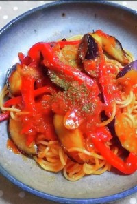 夏野菜のトマトスパゲッティ