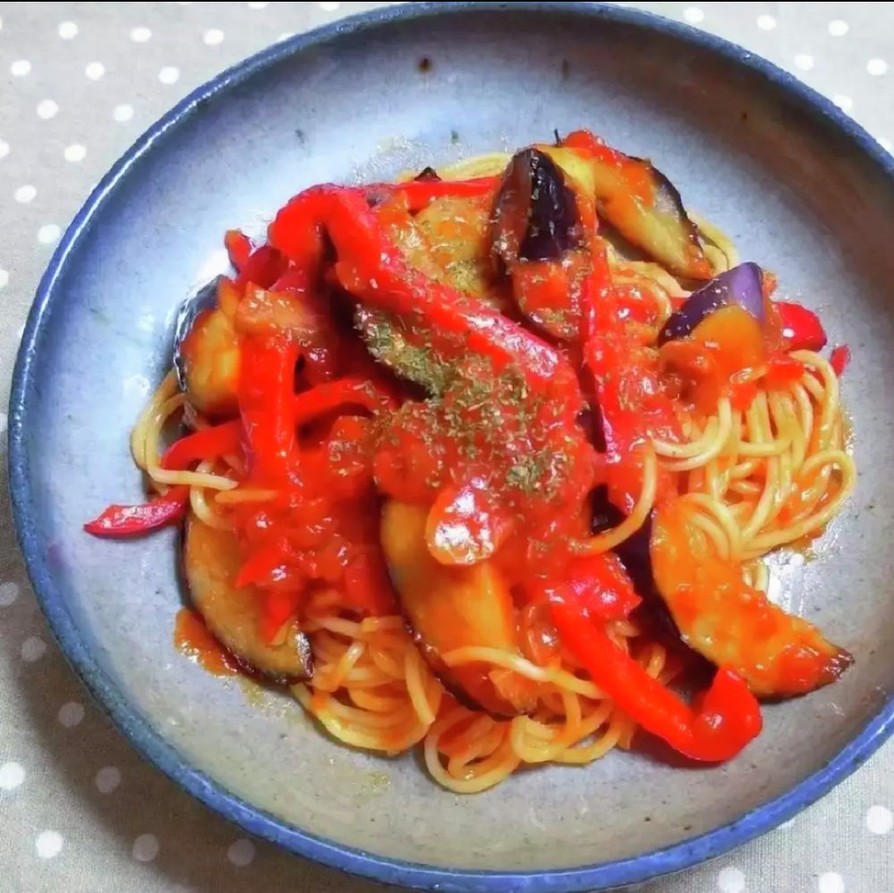 夏野菜のトマトスパゲッティの画像