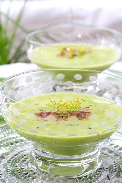 エンドウ豆のスープの写真