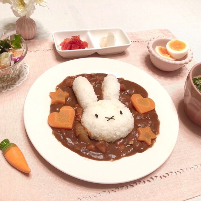 キャラカレー ミッフィーカレー レシピ 作り方 By Chii クックパッド 簡単おいしいみんなのレシピが367万品