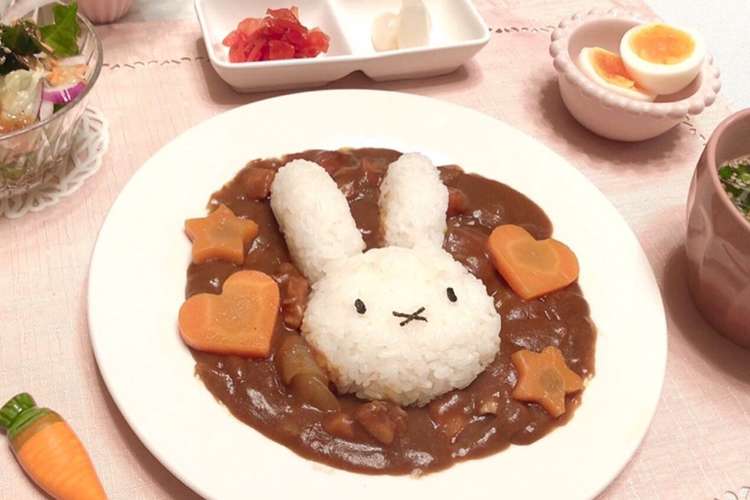 キャラカレー ミッフィーカレー レシピ 作り方 By Chii クックパッド 簡単おいしいみんなのレシピが367万品