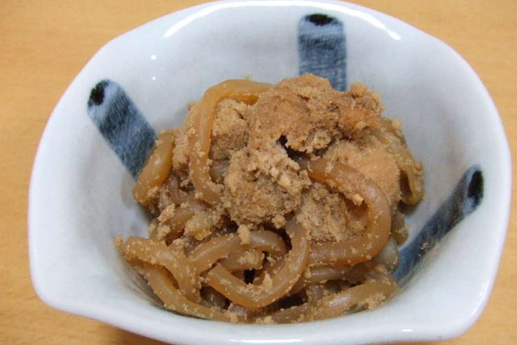 こんにゃくの子和え レシピ 作り方 By 秋のそら クックパッド