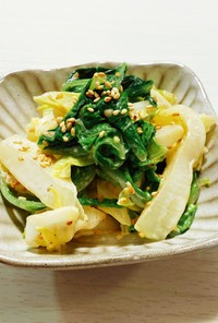 簡単美味☆白菜だけの胡麻マヨポンサラダ