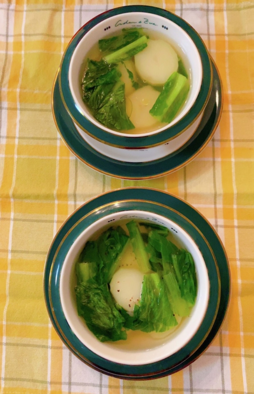 ロメインレタスとじゃが芋のあっさりスープの画像