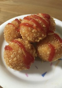 トマト鍋リメイク♡美味いライスコロッケ☆