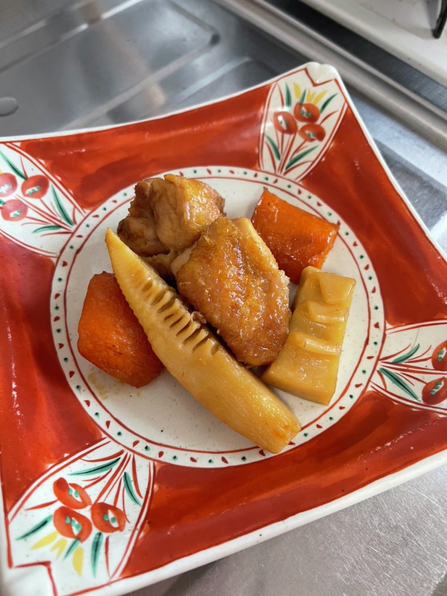 フライパンで作る！鶏と竹の子の炒め煮の画像