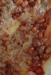 ズボラキムチピザ