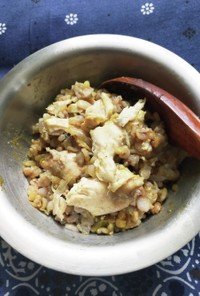 カレー粉とササミの炊き込みご飯