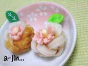 お弁当に✿ちくわの三つ編みフラワーの写真