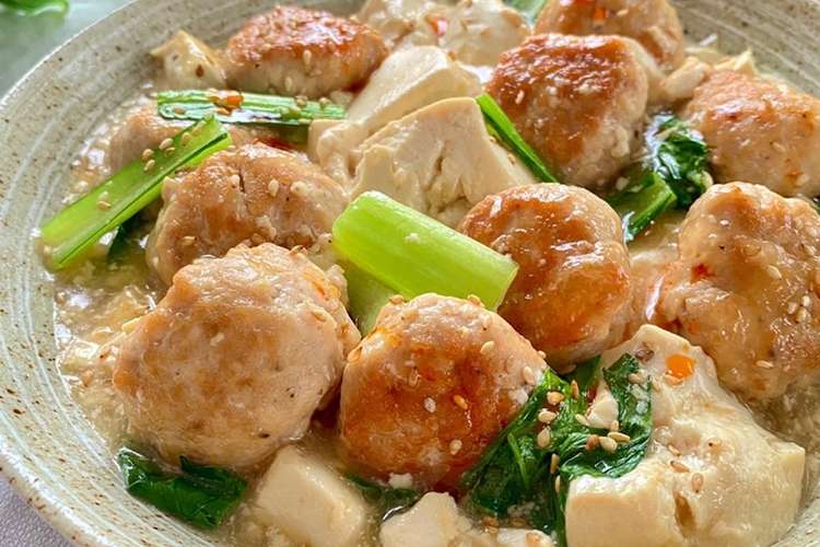 鶏だんごと豆腐のうま煮あんかけ レシピ 作り方 By まいのごはん クックパッド 簡単おいしいみんなのレシピが375万品