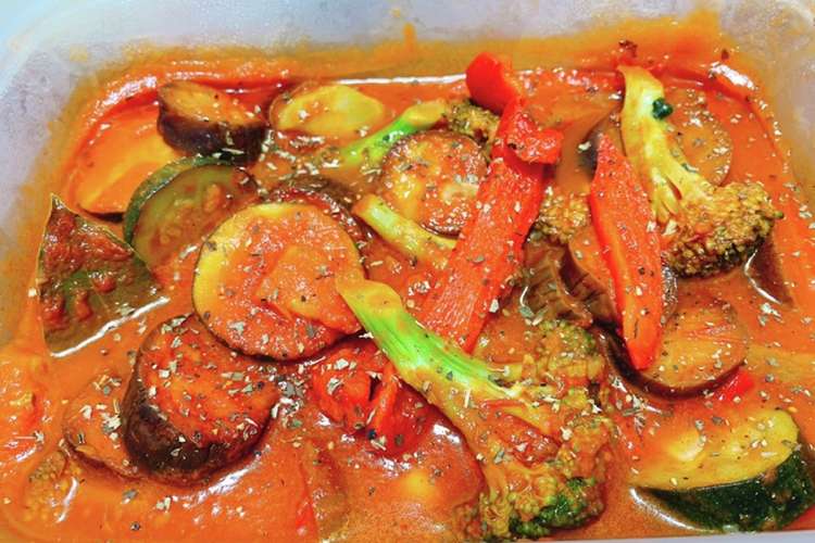 ラタトューユ風夏野菜煮込み 作り置き レシピ 作り方 By 藤井２１ クックパッド 簡単おいしいみんなのレシピが358万品