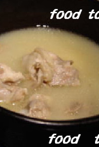 5分で♪博多風[白濁]☃～❤ 鶏の水炊き❤ 時短料理♪♬