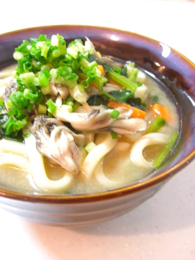 ✿舞茸入り♪あっさり味噌うどん✿