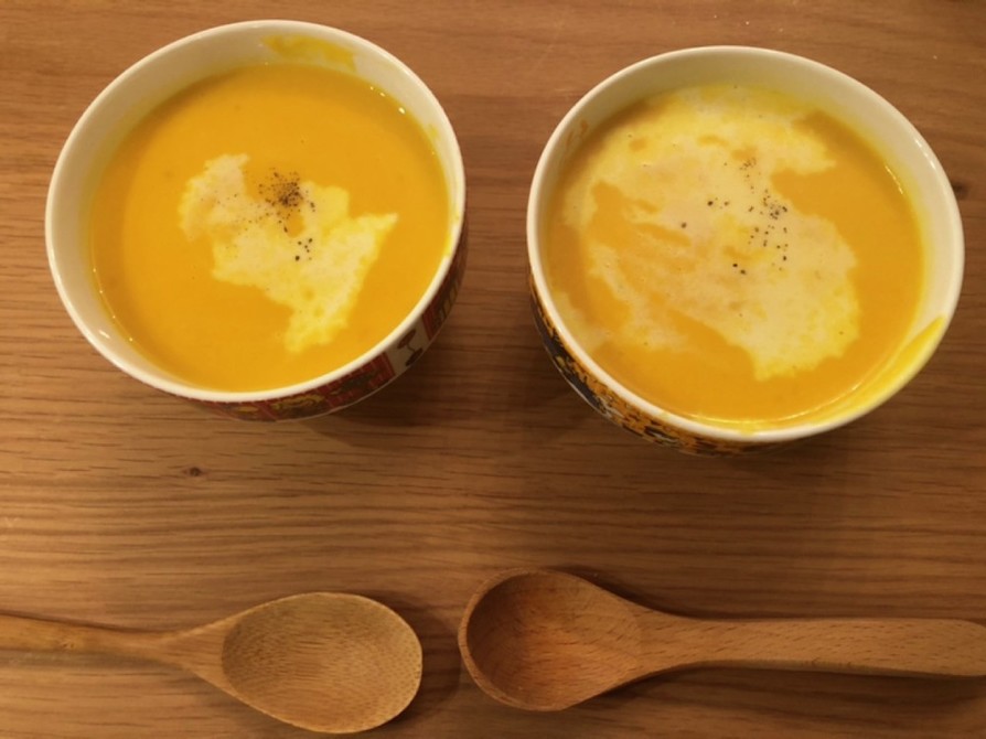 玉ねぎたっぷり　かぼちゃのスープの画像