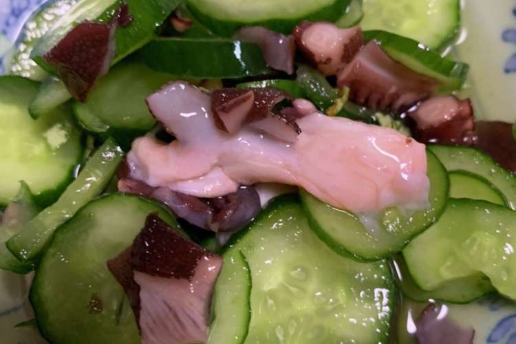 タコの酢の物 簡単酢の物 かんたん酢 レシピ 作り方 By Gomayo クックパッド 簡単おいしいみんなのレシピが375万品