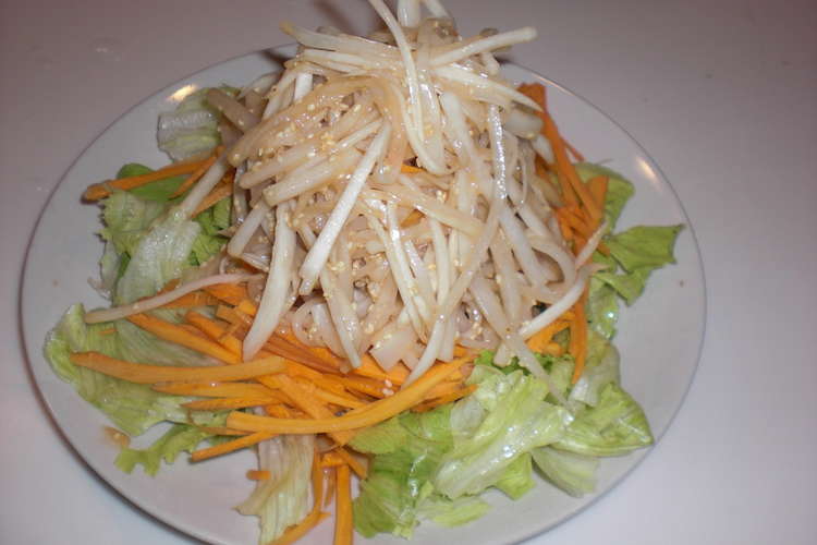 ミツカン ポン酢とゴマダレで大根サラダ レシピ 作り方 By ｎｕｉｎｕｉ クックパッド 簡単おいしいみんなのレシピが355万品