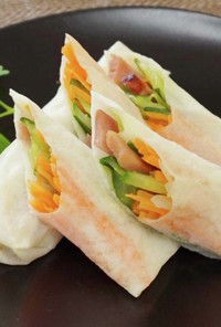 焼き豚春巻きのレシピ