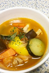 栄養たっぷり夏野菜スープ