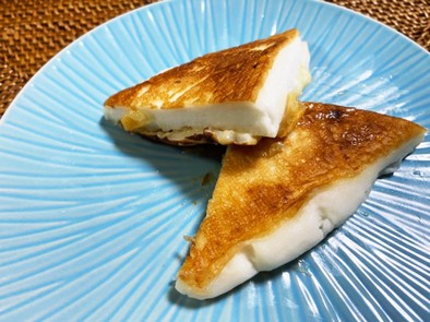 はんぺんの味噌チーズはさみ焼きの写真