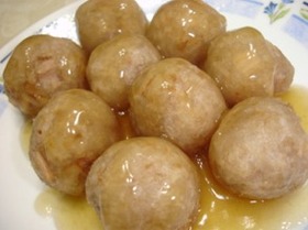 材料4つ!シャキシャキモチモチ☆蓮根団子