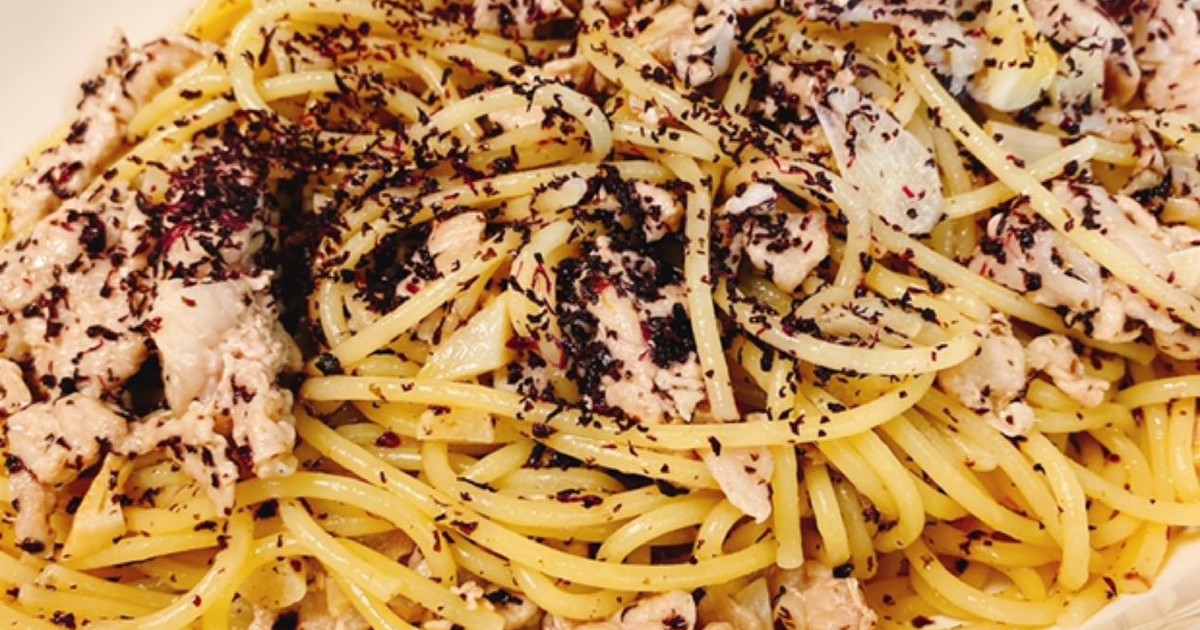 ゆかりと豚肉のパスタ by くるるんみ 【クックパッド】 簡単おいしいみんなのレシピが355万品 ゆかりと豚肉のパスタ by くるるんみ