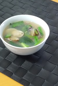 【美人レシピ】アサリとニラのスープ