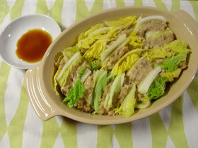 白菜と豚挽き肉の簡単重ね蒸し
