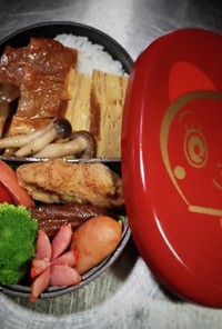 ノアちゃんの生姜焼き弁当(✧≧↺≦-✦)