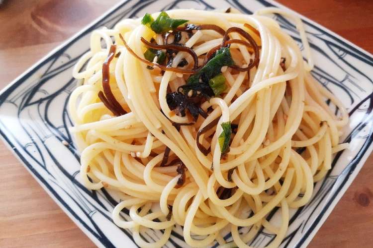 塩昆布のり柚子胡椒の混ぜるだけ冷製パスタ レシピ 作り方 By すますぴ クックパッド 簡単おいしいみんなのレシピが366万品