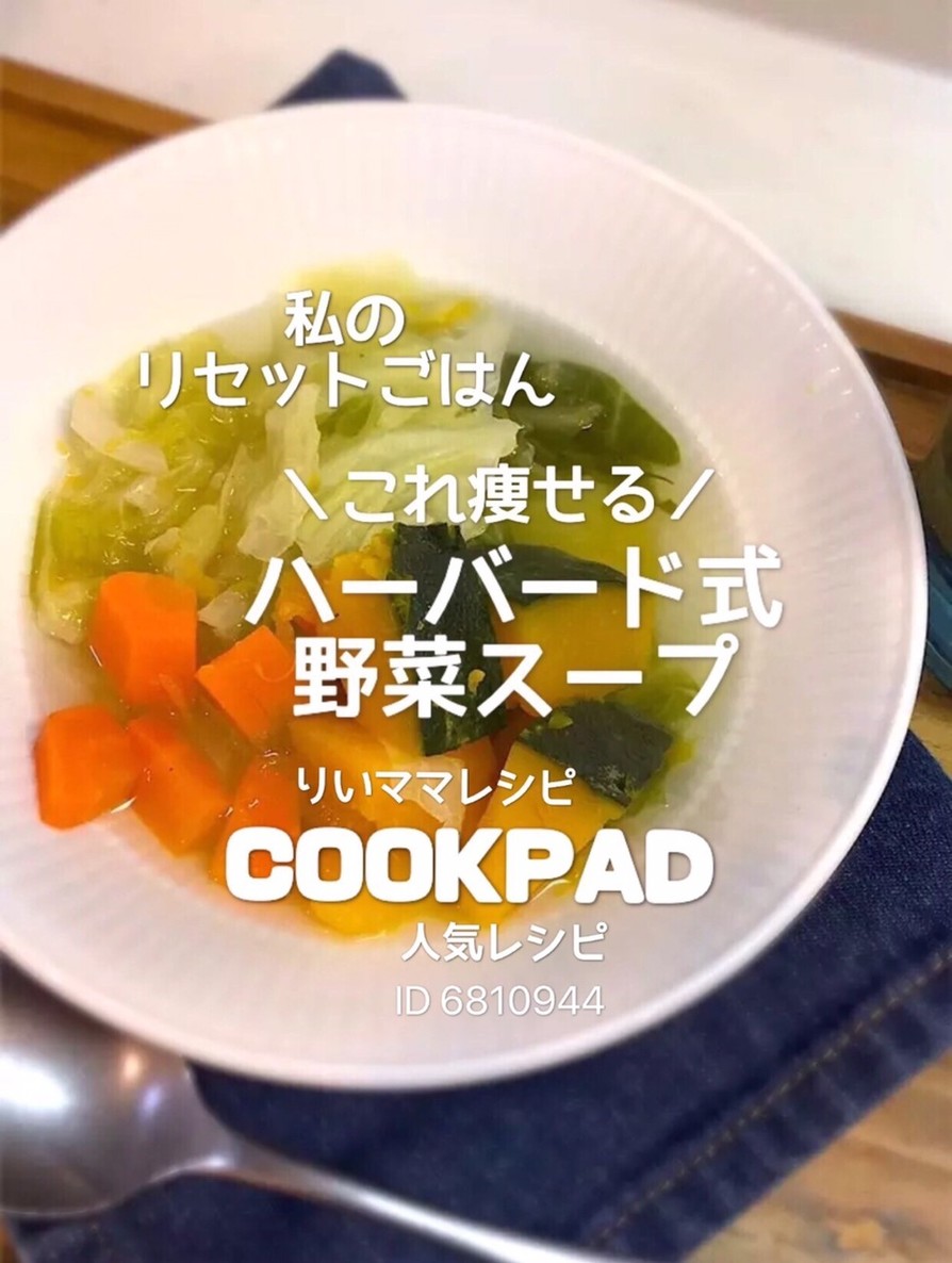 ハーバード式ダイエット野菜スープ簡単健康の画像