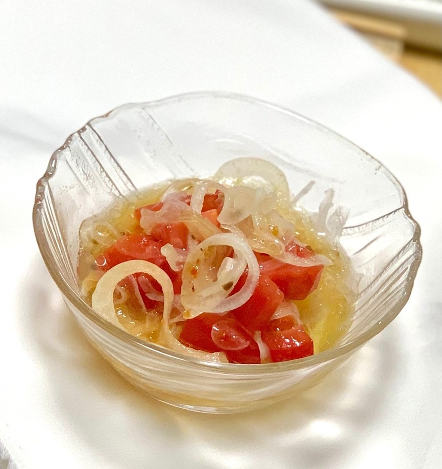 簡単！トマトと玉ねぎのスライスサラダの画像