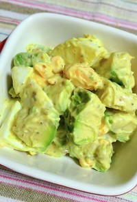 アボカド&ゆで卵の簡単サラダ