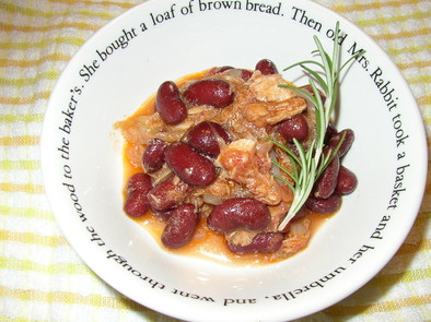 ツナと赤いんげん豆のトマト煮の写真
