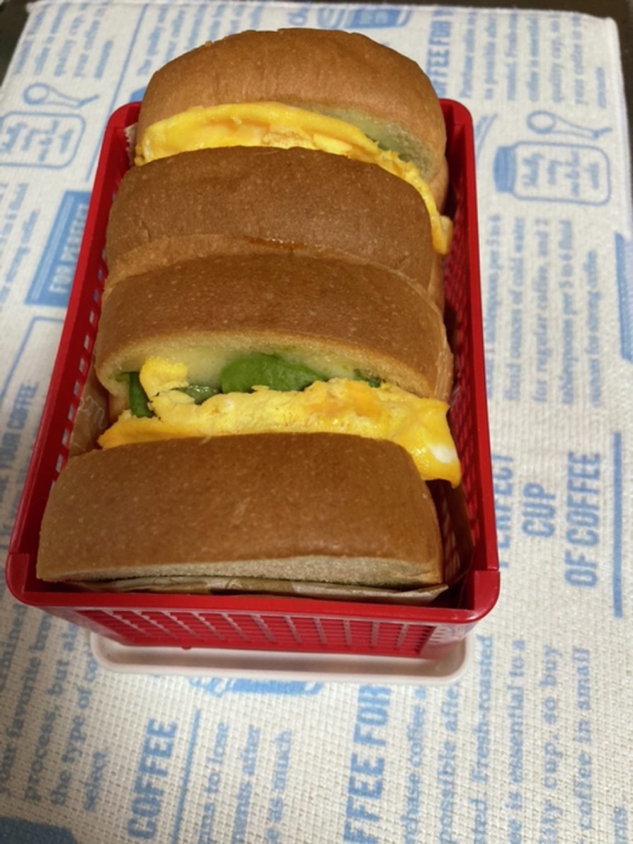 レンジで楽ちん卵とアボカドのサンドイッチの画像