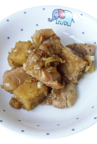 【保育園給食】鶏肉と高野豆腐の揚げ煮