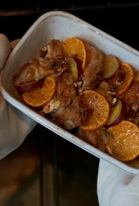 鶏肉とオレンジのオーブン焼き