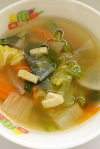 高野豆腐のスープ　★宇都宮学校給食