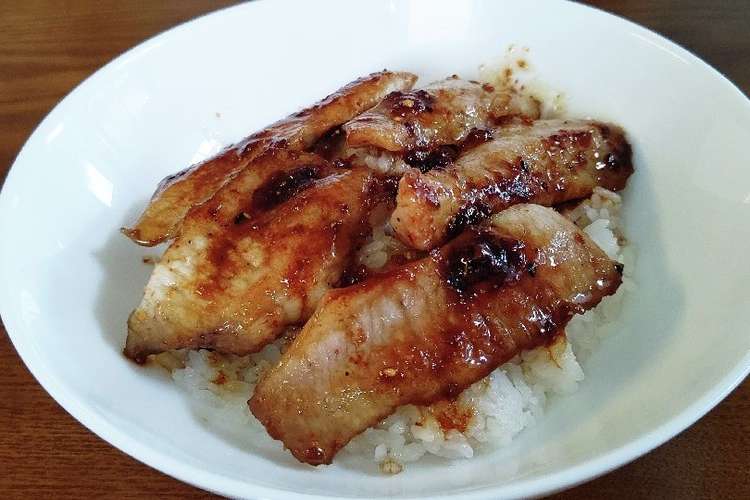 豚ネック甘辛丼 レシピ 作り方 By いくおっちゃん クックパッド 簡単おいしいみんなのレシピが362万品