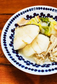 鱈と白菜とエノキのバター煮