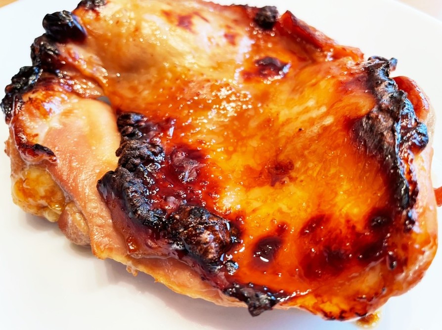 レンジで簡単、基本の鶏もも肉の照り焼きの画像